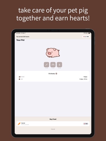 lovelee couples: love note app iPad screenshot
