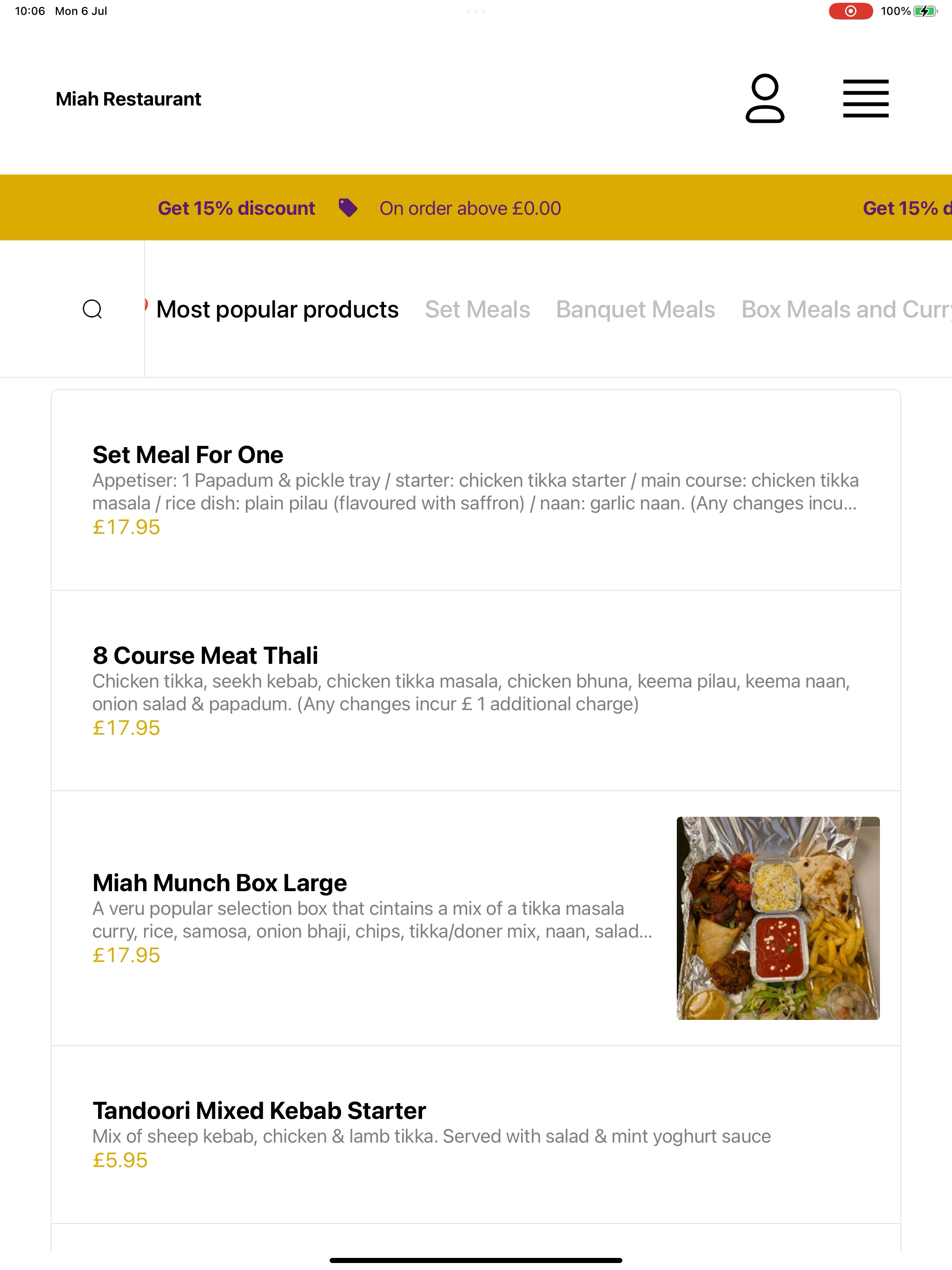 Miah Restaurant screenshot 12