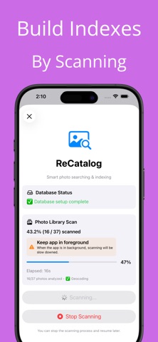 ReCatalog: Fast Photo Search screenshot