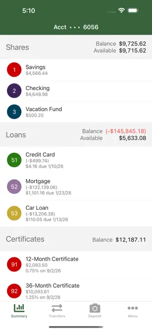 EVFCU screenshot 2