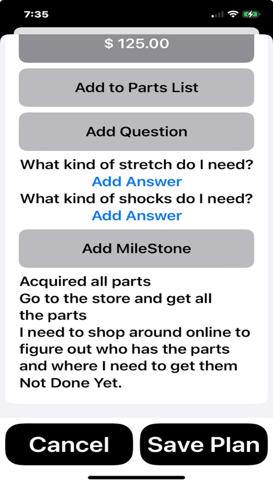 #8. MyCarProject-Tracker (iOS) Podle: James Stacy