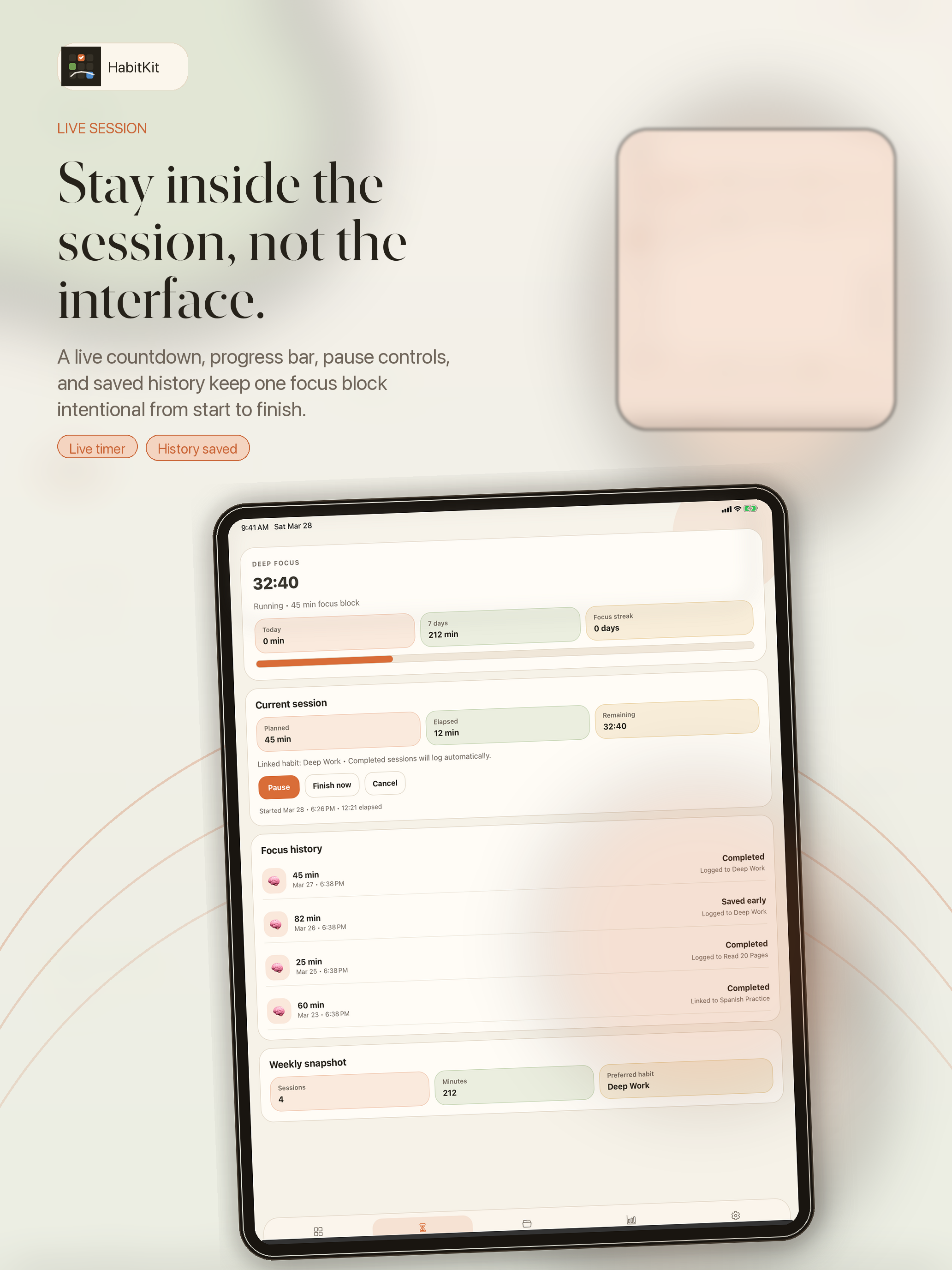 HabitKit: Focus Habit Tracker