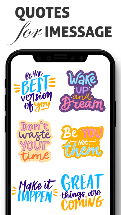 Screenshot #3 pour Quotes for iMessage