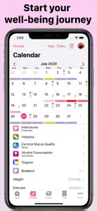 Period Tracking Calendar screenshot #1 for iPhone