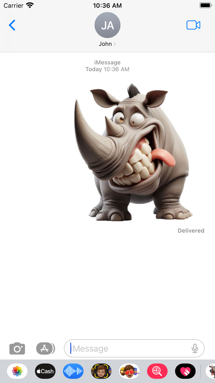 Crazy Rhino Stickers