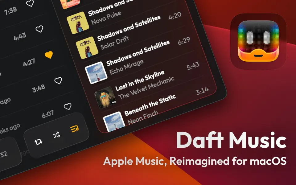 Screenshot 1 of Daft Music: Audio Player 1.6.0