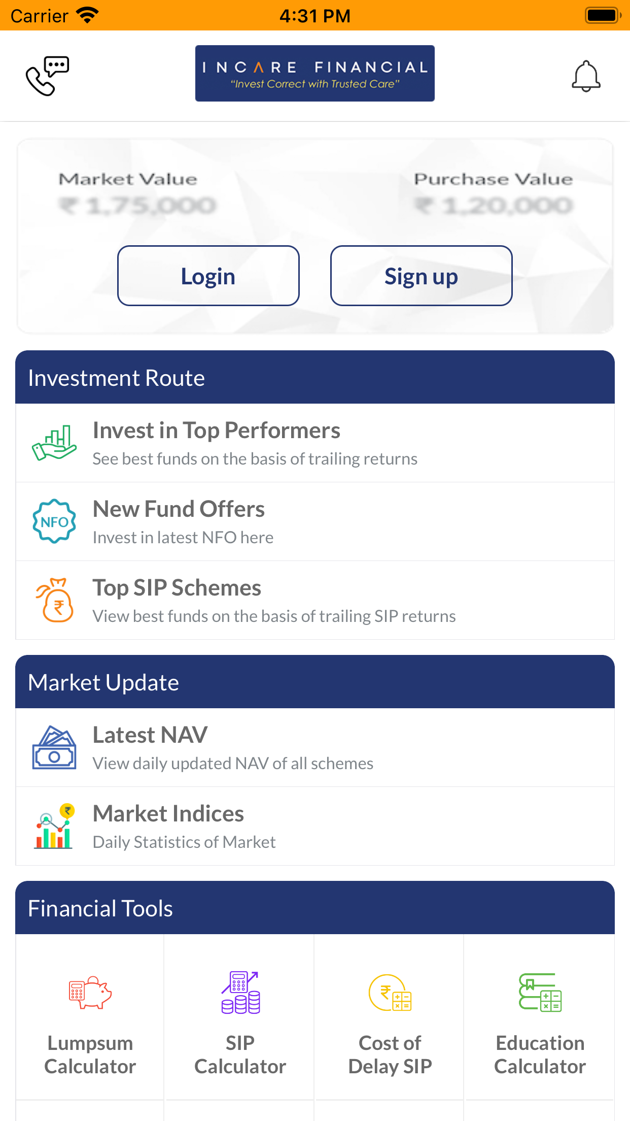 INCARE FINANCIAL