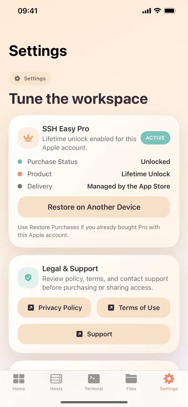 #5. SSH Easy (iOS) Podle: 志超 张