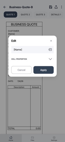 Business Quote Pro iPhone screenshot