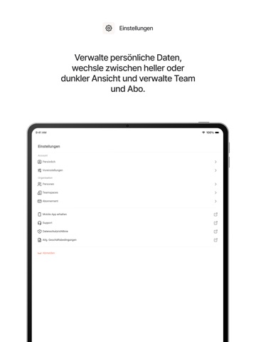 winkk AI iPad screenshot