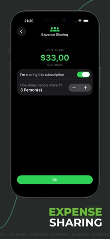 Subios: Subscription Tracker Screenshot 3 of 7