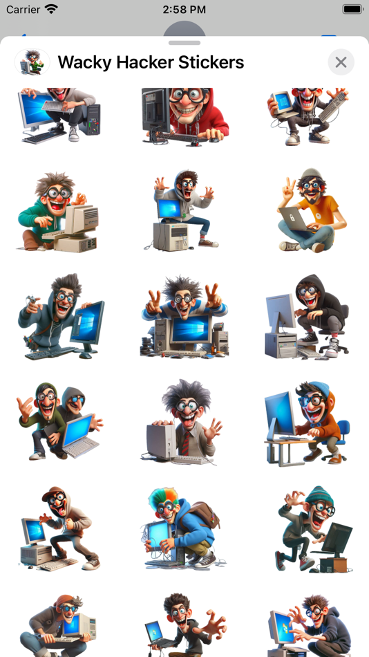 #2. Wacky Hacker Stickers (iOS) By: Paul Scott