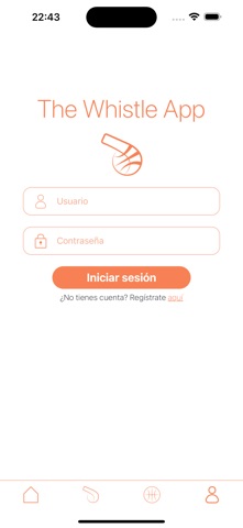 The Whistle App screenshot