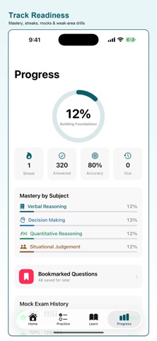 UCAT Prep iPhone screenshot
