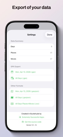 Moves - daily log Screenshot 2 of 4