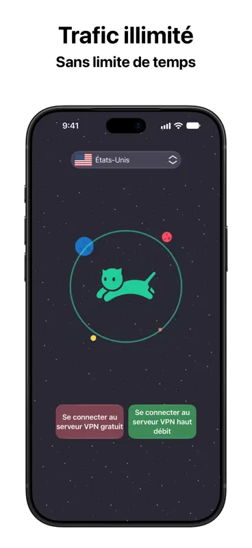 VPN cat: Rapide Illimité screenshot 1 of 3