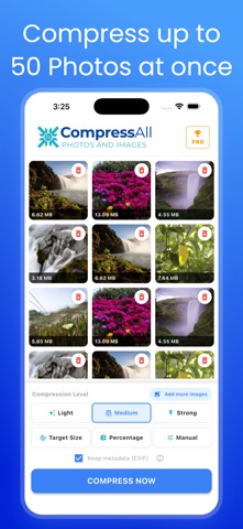Compress Photos: CompressAll iPhone screenshot