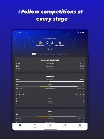 FollowScores: Live Scores iPad screenshot 3