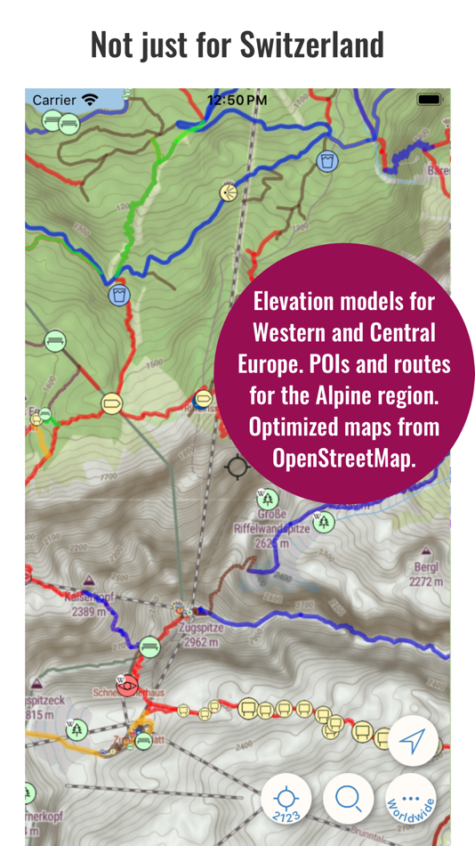 #7. Swiss Pro Map (iOS) Podle: Garzotto GmbH