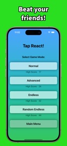 Reaction Time Game - Tap React screenshot
