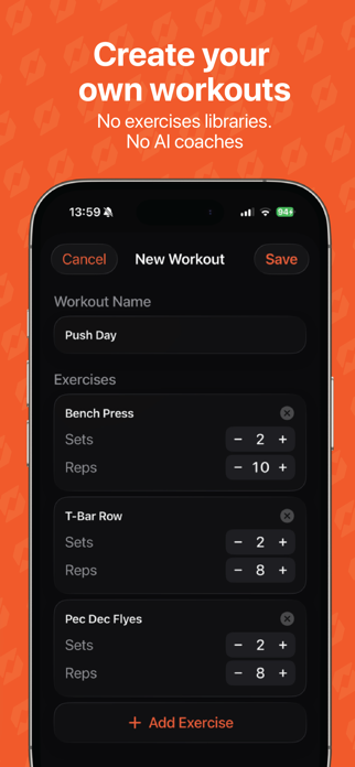 Splitt - Workout & Gym Tracker Screenshot 3 of 7