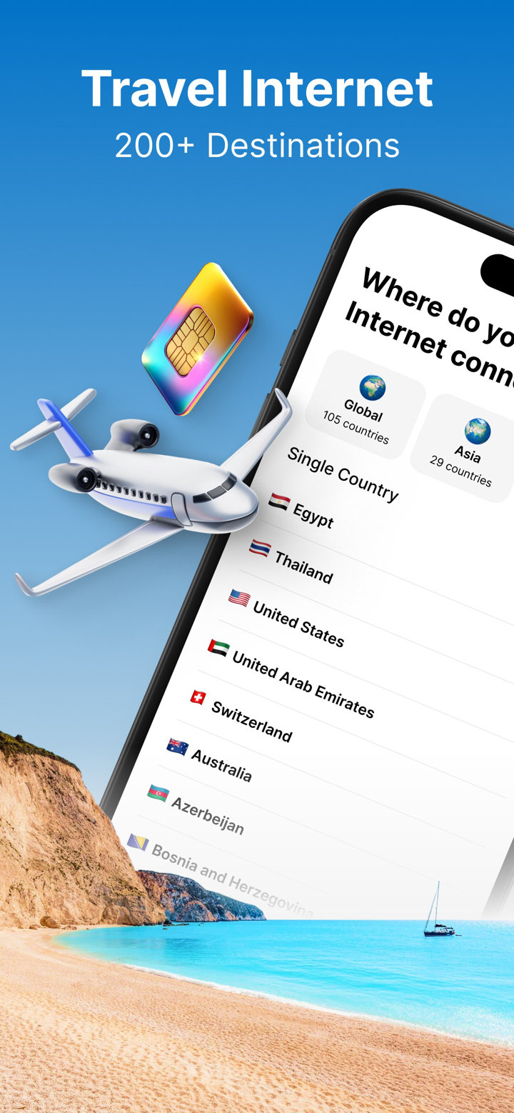 WonderConnect: eSIM Travel screenshot 1