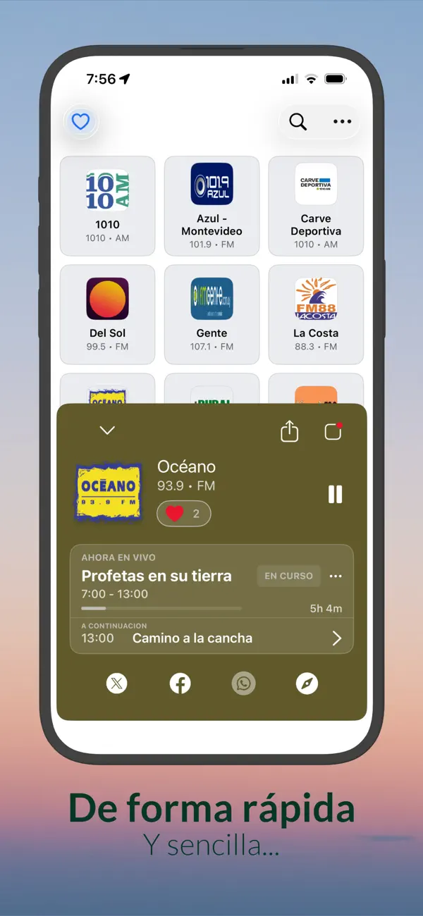 Screenshot #2 pour Radios Uruguay - AM y FM