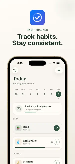 HabitTracker - Simple Goals screenshot 1