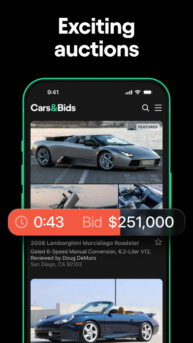 Cars & Bids Auctions iPhone screenshot 2 - Shopping app