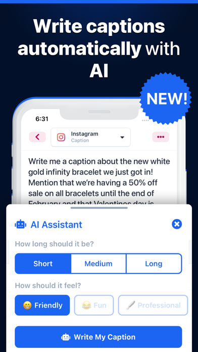 Screenshot #2 pour Ghost: Social Post Writer