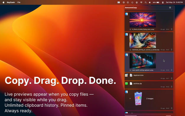 Screenshot 1 of Awesome Copy Clipboard History 5.06