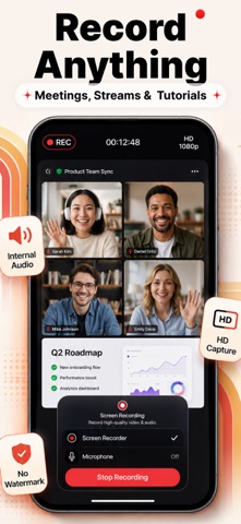 Screen Recorder ‧ Video Editor iPhone screenshot