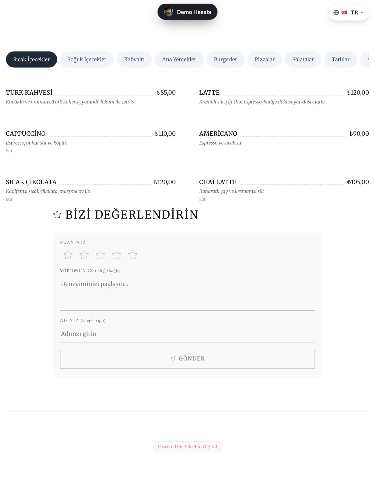 Screenshot 6 of Pulsepin Tablet Menü