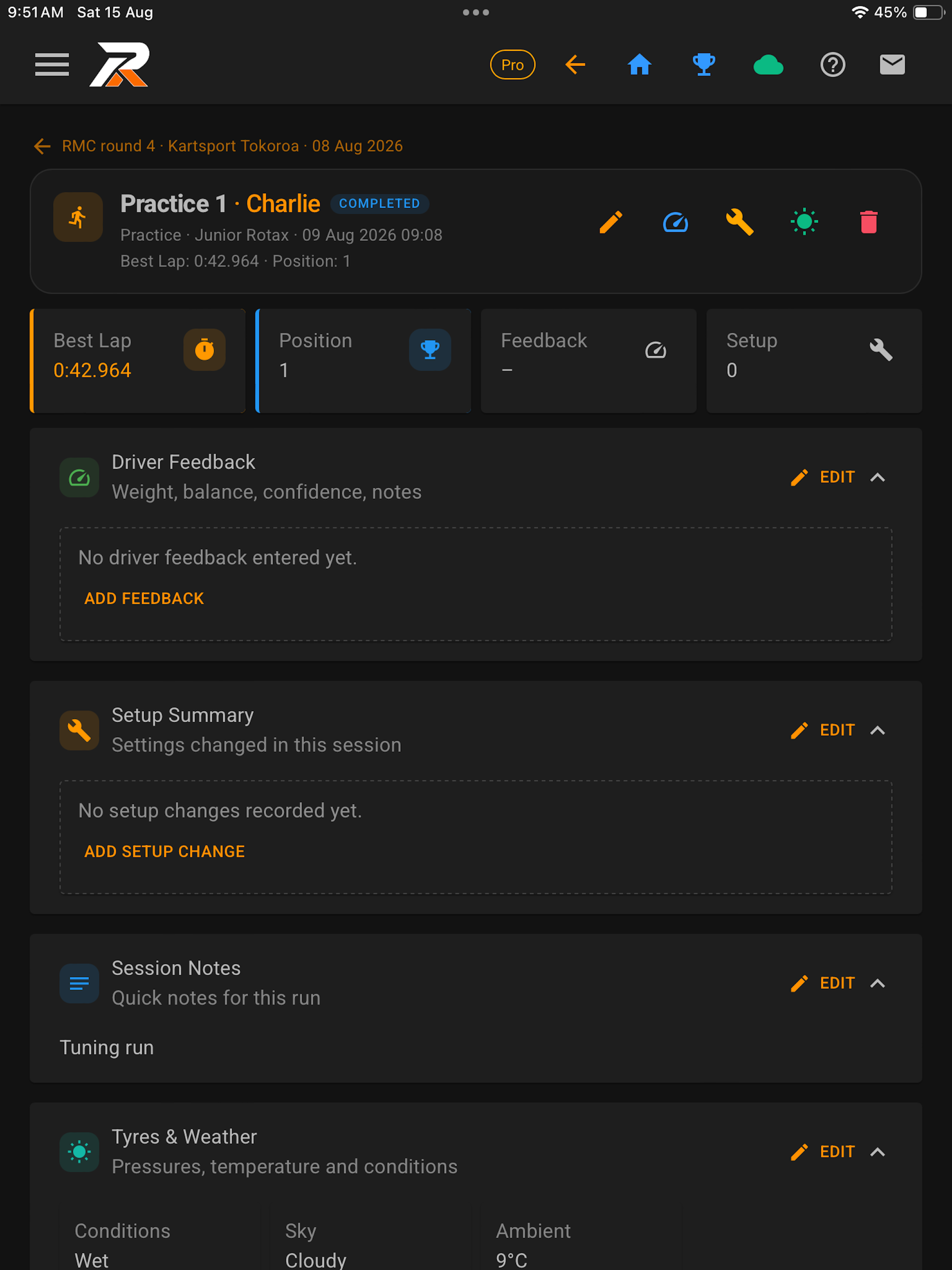 RacerSense screenshot 11