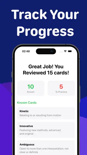 Скриншот Flashcards Maker: Vocabulary на iPhone 4