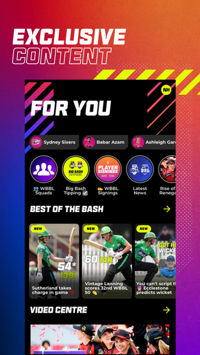 Big Bash iPhone screenshot 4 - Sports app
