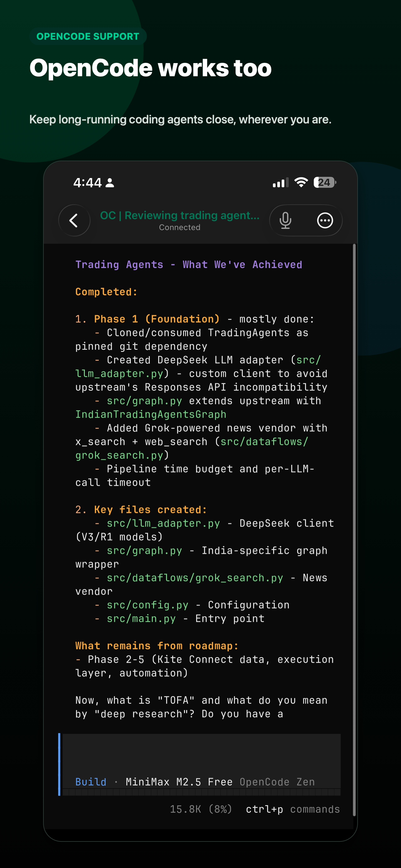 AFK - AI Code Terminal