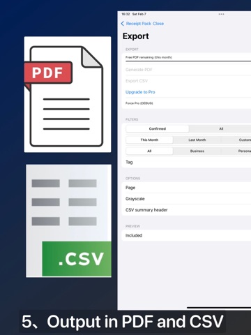 ReceiptPack iPad screenshot