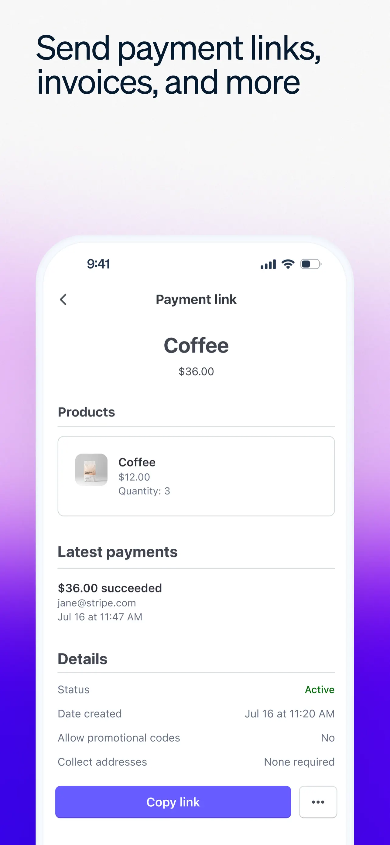 Stripe Dashboard screenshot 2