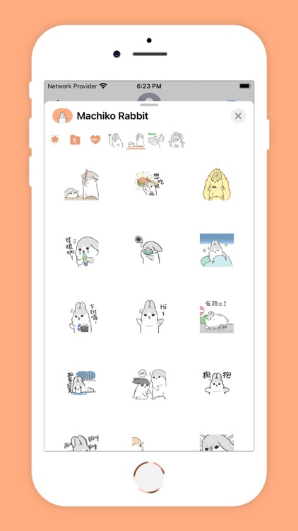 Machiko Rabbit Wiggle Heart