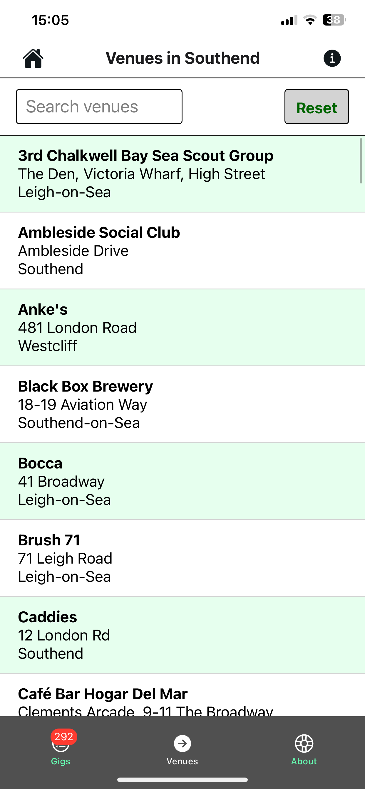 Southend Gig Guide screenshot 5