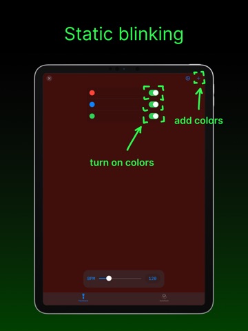 PartyColors - music-rhytm zaps iPad screenshot