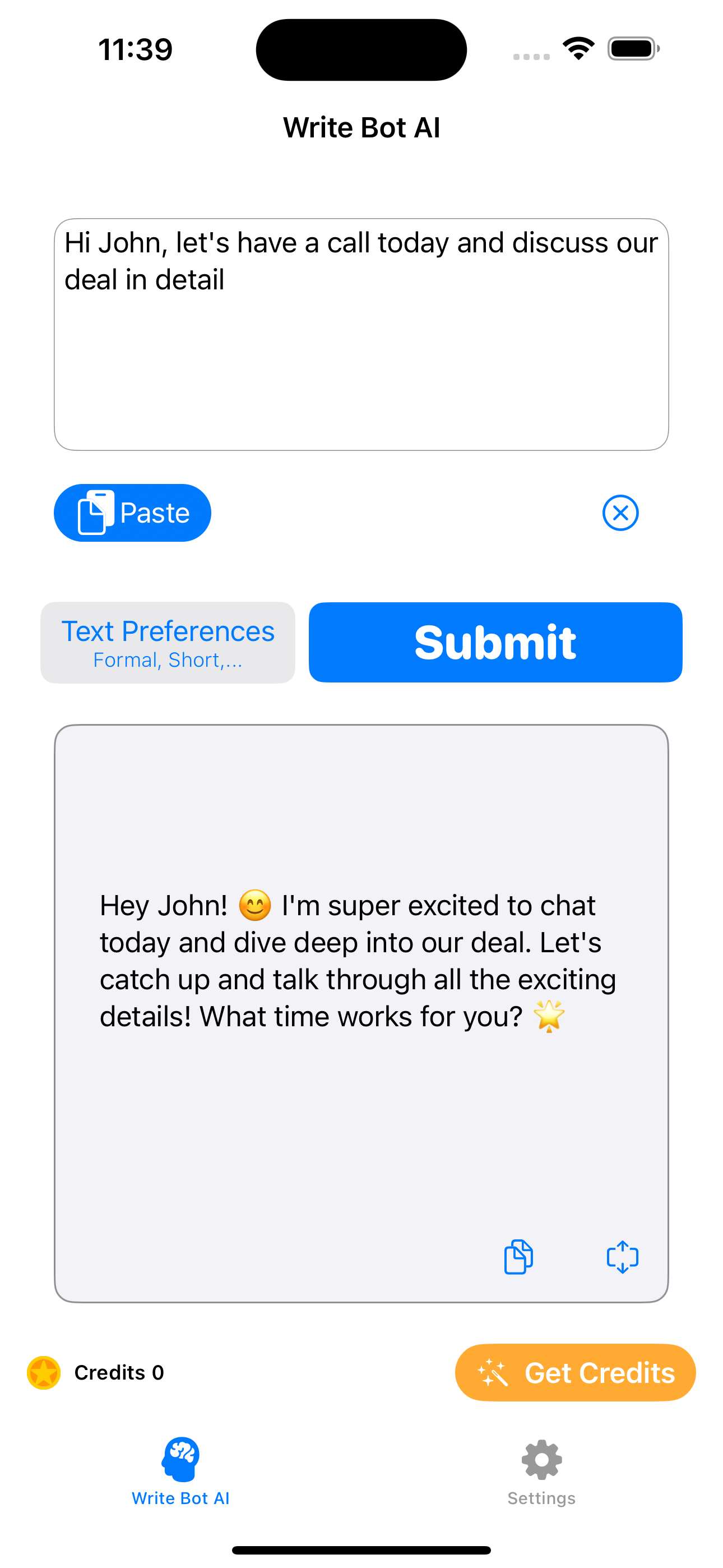 Write Bot AI