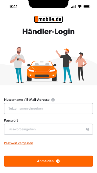 mobile.de - Dialog Screenshot