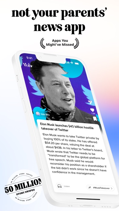 Screenshot #1 pour Volv – Nouvelles en 9 secondes