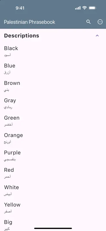 Palestinian Phrasebook screenshot 9 of 10