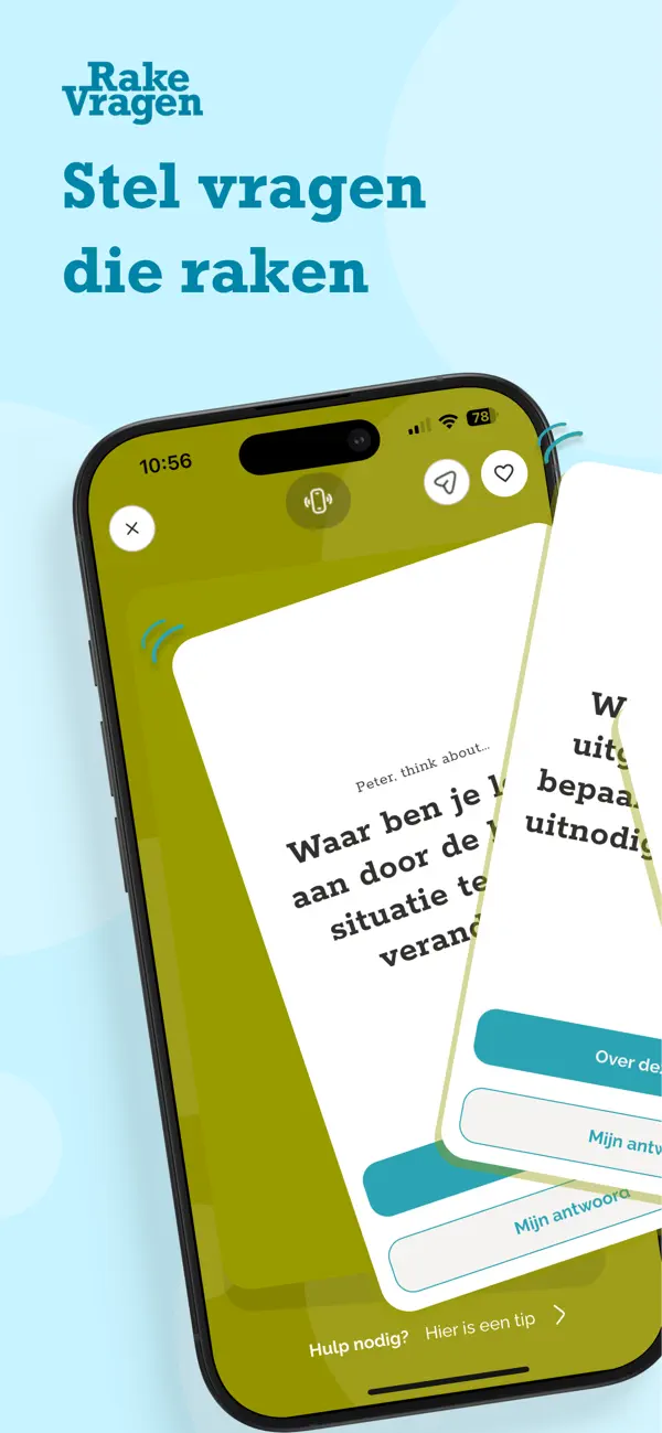 Screenshot #1 pour Rake Vragen: manage je mindset