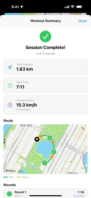 Distance Interval Trainer screenshot 3 of 6