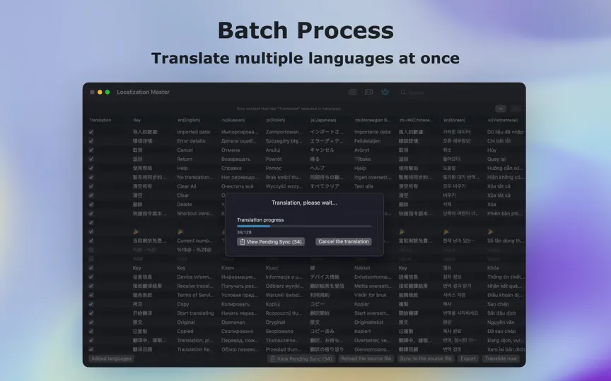 Localization Master: Translate iPhone Screenshot 2