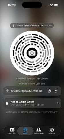 Confer: Your Digital Card screenshot